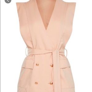 Sleeveless blazer dress